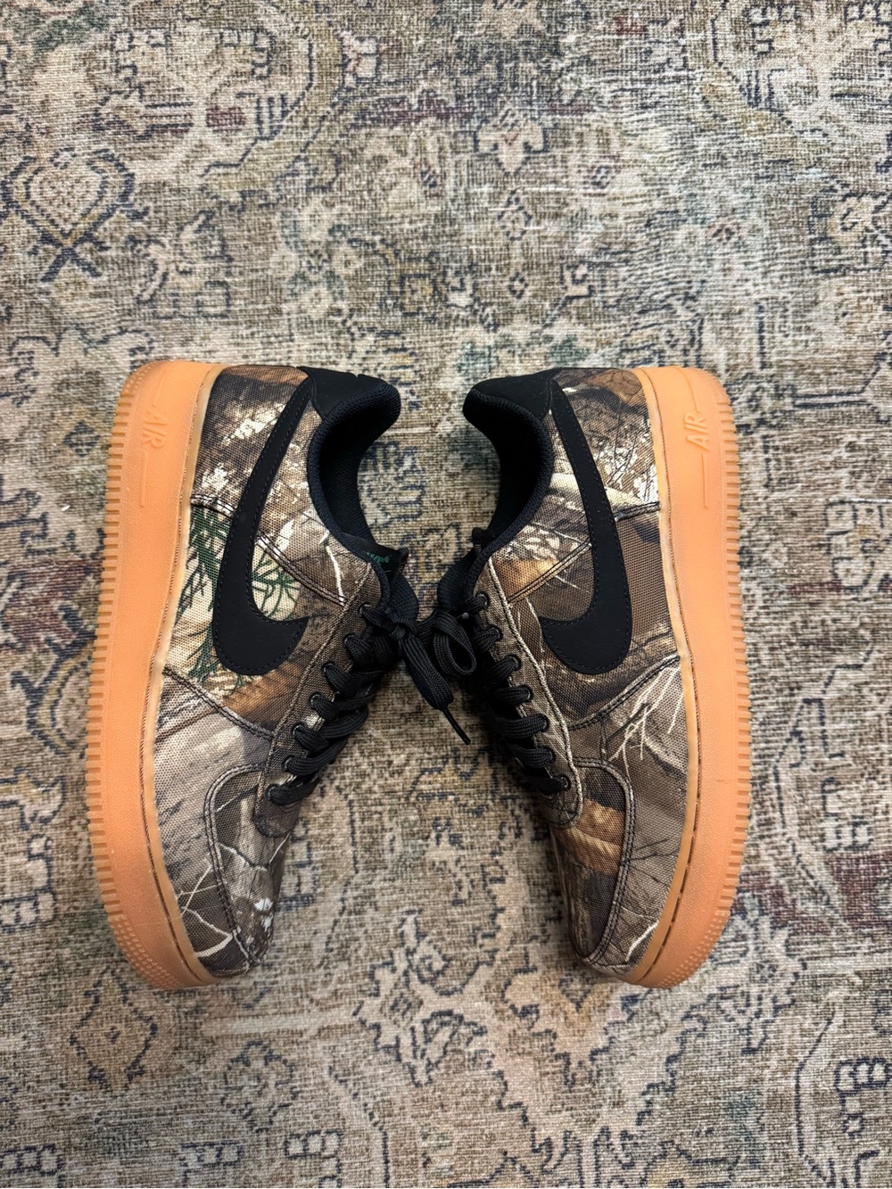 Nike Realtree x Air Force 1 Low “Tan Camo” Sneakers in men’s size 8. Used No Box